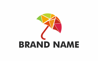 Umbrella Full Color Logo Template