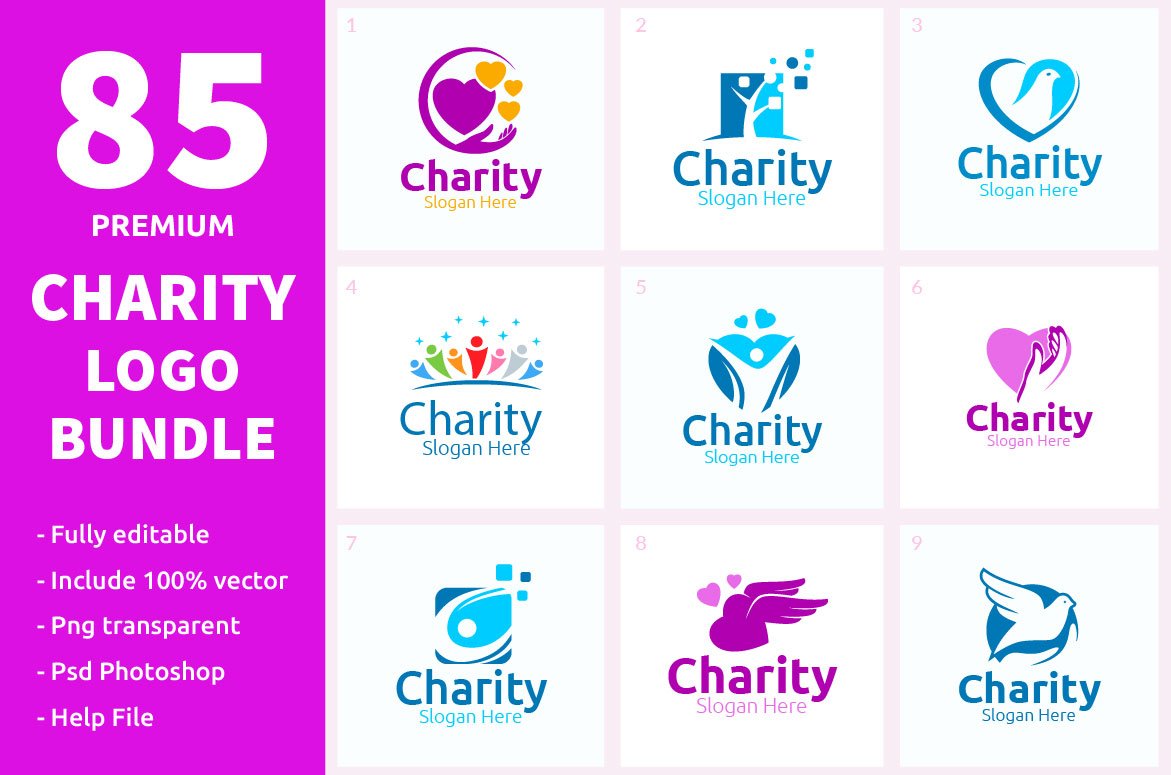 Kit Graphique #165512 Charity Logo Divers Modles Web - Logo template Preview