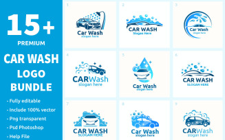 15+ Car Wash Logo Bundle