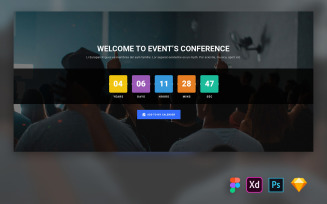 Hero Header for Event and Conference Websites