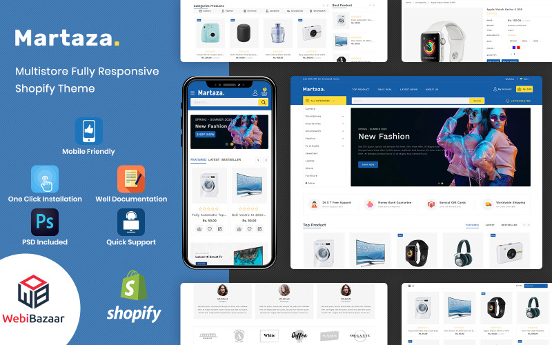 Martaza - Multipurpose Modern Shopify Theme