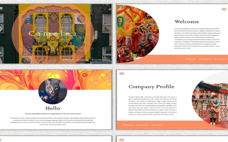 Camelea - Creative Business PowerPoint template PowerPoint Template