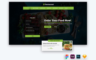 Hero Header for Food and Restaurant Websites