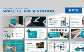 Space Business Presentation PowerPoint template
