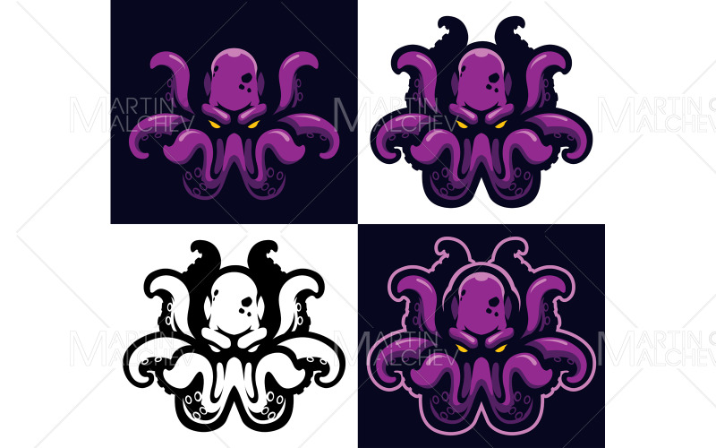 Kraken Mascot Symbol Illustration