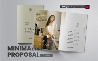 Modern and Minimalist Proposal Indesign Template