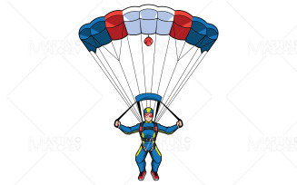 Parachuting Mascot