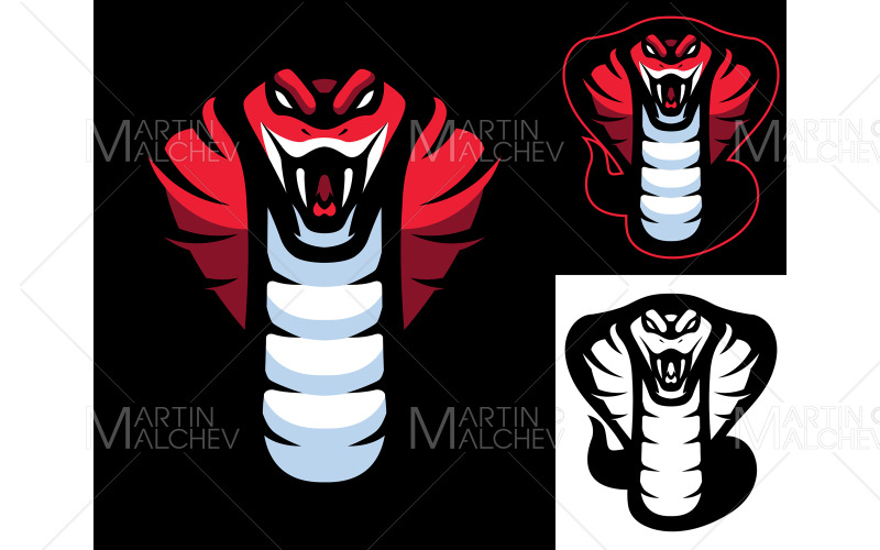 Red Cobra Mascot Illustration