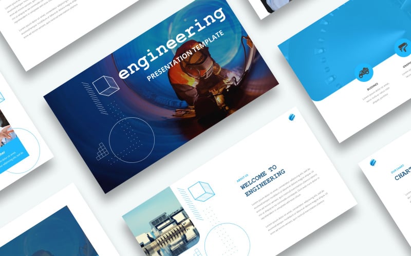 Free Engineering Powerpoint template PowerPoint Template