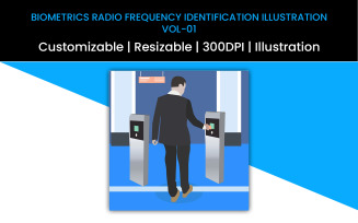 Biometrics Radio Frequency Identification - Illustration Vol-01