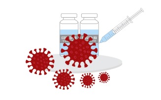 Covid-19 Coronavirus Vaccinating Medical - Vector Image Graphic Elements