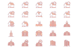 Real Estate and Buildings Icons
