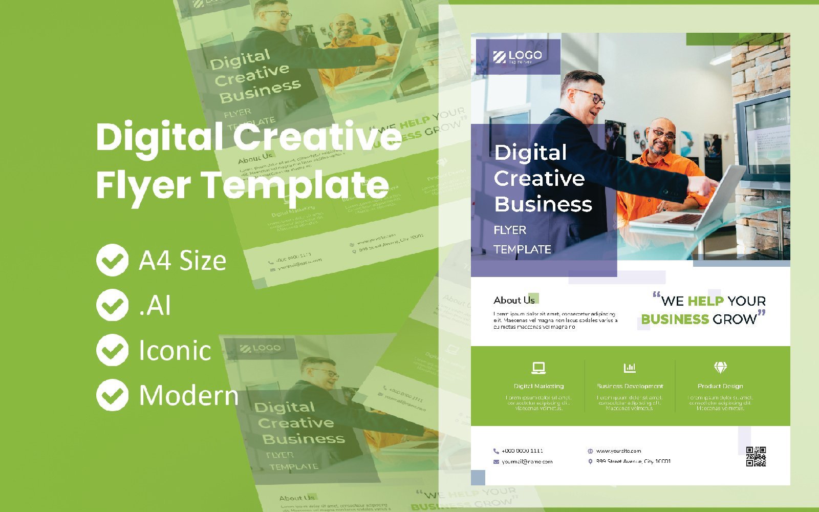 Template #166022 Template Flyer Webdesign Template - Logo template Preview