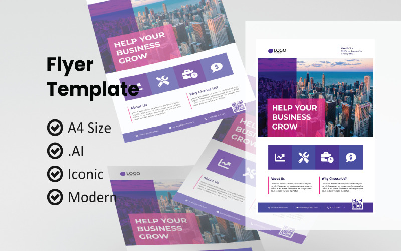 Business General Flyer Template Corporate Identity