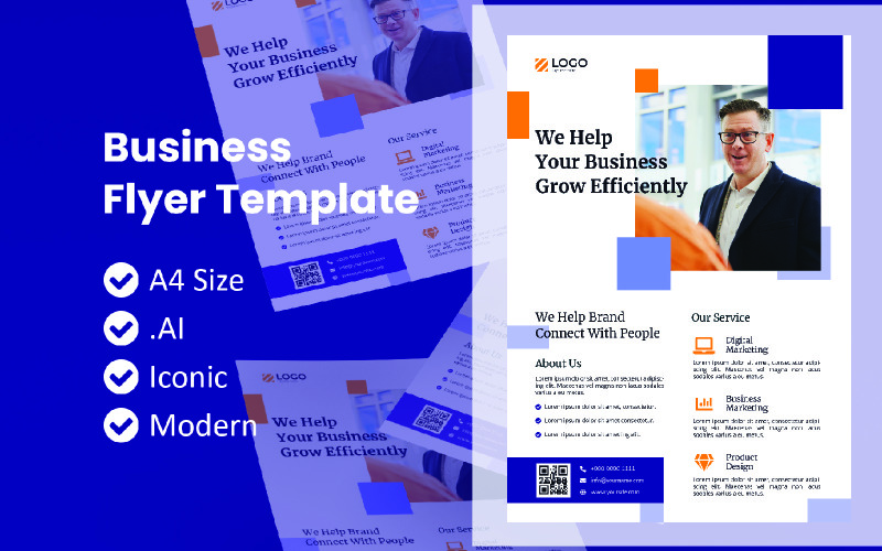 Business Service Flyer Template Corporate Identity