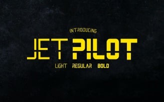 Jet Pilot Family Font