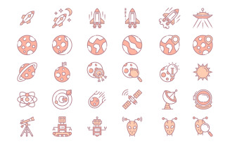 Space and Astronomy Icons