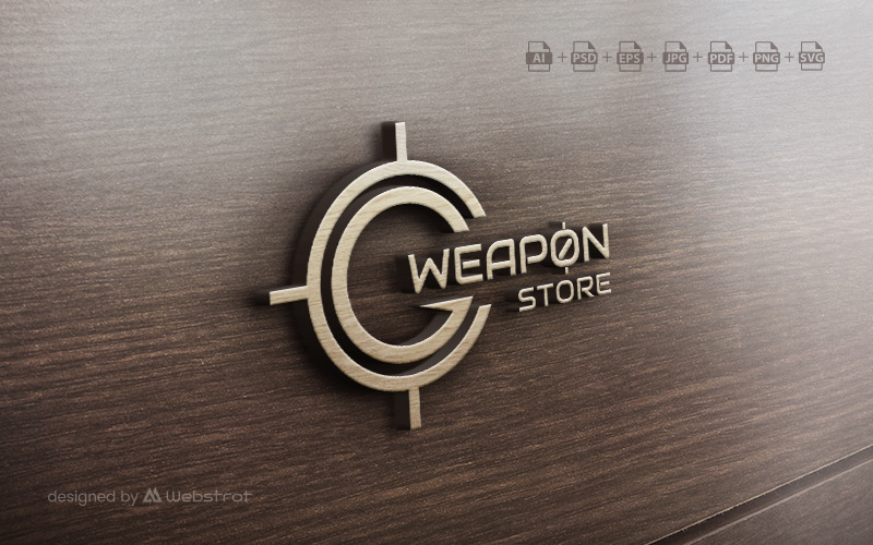 Weapon Store Logo Logo Template
