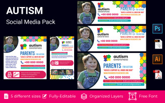 Autism Social Media Promotional Banner Design