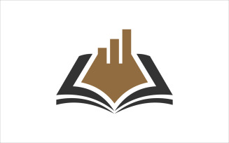 Book Building Vector Logo Template