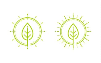 Bright Leaf Vector Logo Template