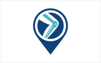 Chiropractic Point Vector Logo Template