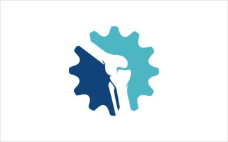 Chiropractic Service Vector Logo Template