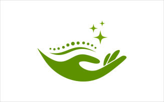 Hand Care Vector Logo Template