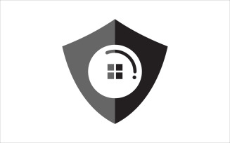 Home Security Vector Logo Template