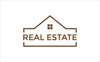 Simple Real Estate Vector Logo Template
