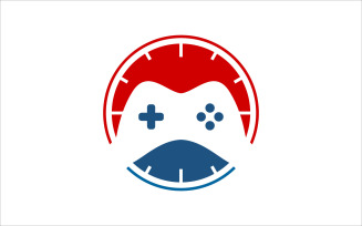 Time Game Control Vector Logo Template