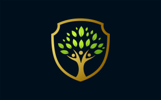 Grow Up Secure Vector Logo