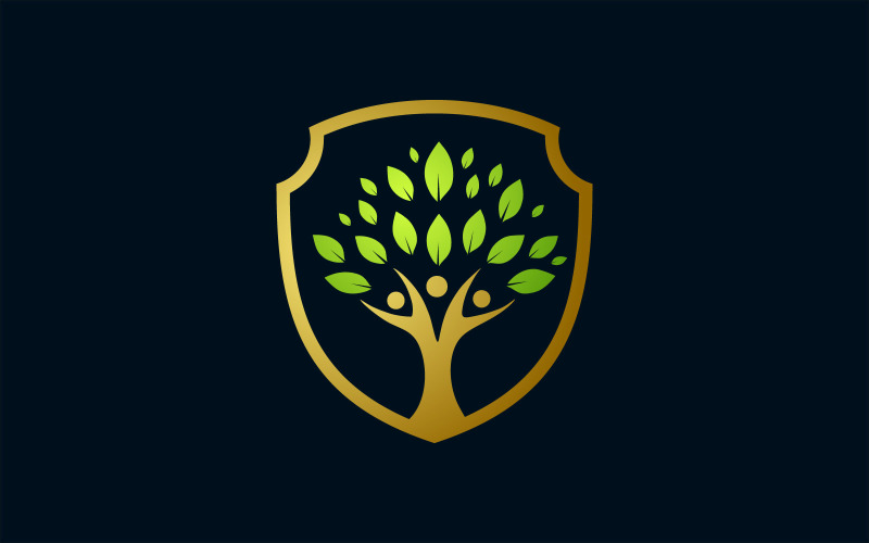 Grow Up Secure Vector Logo Logo Template