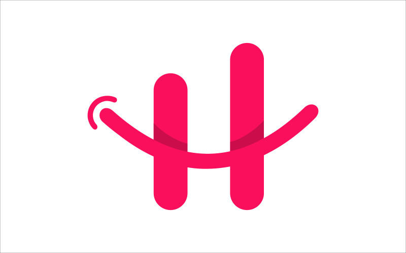 H Smile Vector Logo Logo Template