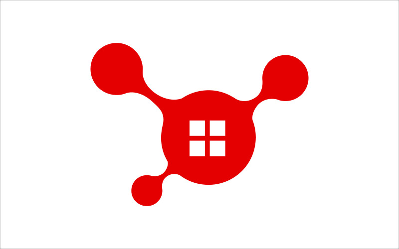 Home and Technology Vector Logo Logo Template