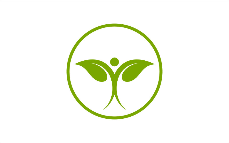Leaf Healthy Vector Logo Logo Template