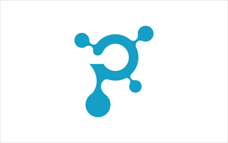 P Technology Vector Logo Logo Template