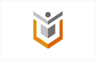 U Book Graduate Vector Logo