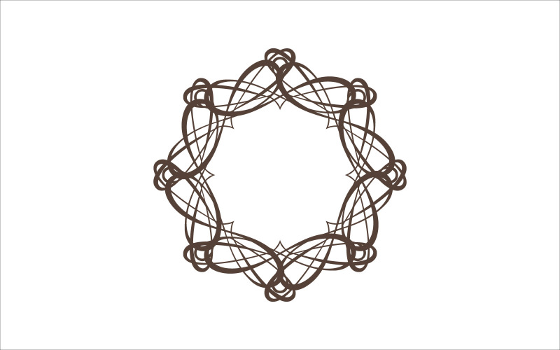 Vintage Ornament Vector Logo Logo Template