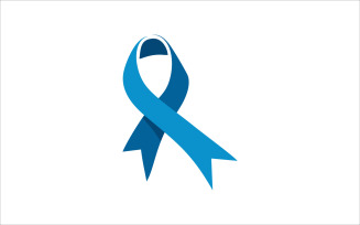 Blue Ribbon Vector Logo