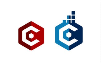 C Hexagon Vector Logo
