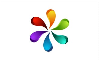 Circle Rainbow Vector Logo
