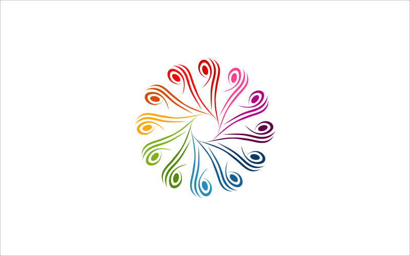 Colorful Ornament Vector Logo Logo Template