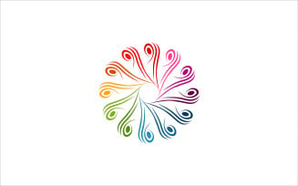 Colorful Ornament Vector Logo
