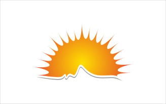 Face Sunset Vector Logo