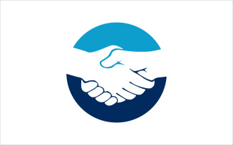 Hands Shake Vector Logo