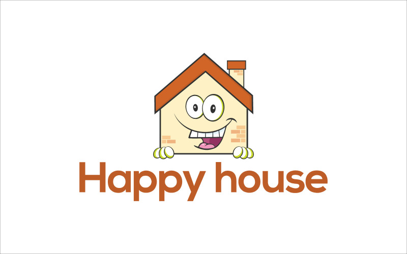 Happy House Vector Logo Logo Template