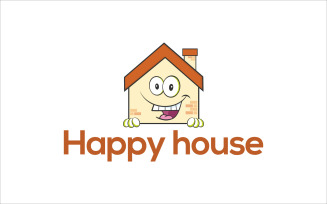 Happy House Vector Logo