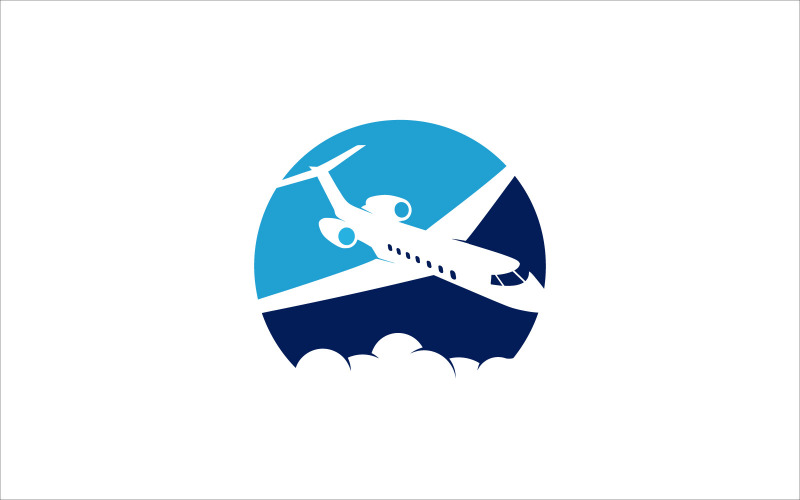 Plane Vector Logo Logo Template