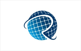R Globe Vector Logo